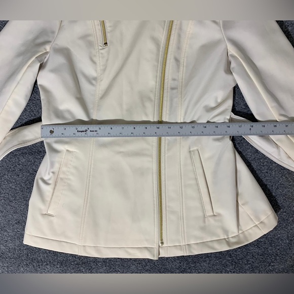 Kenneth Cole Reaction Womens Elegant Jacke crem size M - Picture 14 of 15